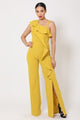 Crossing Paths Ruffle Jumpsuit