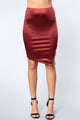 Elemental Oath Satin Midi Skirt