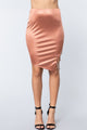 Elemental Oath Satin Midi Skirt