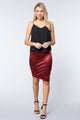 Elemental Oath Satin Midi Skirt