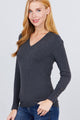 Key Factor V-neck Button Sweater