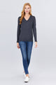 Key Factor V-neck Button Sweater