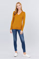 Key Factor V-neck Button Sweater