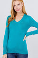 Key Factor V-neck Button Sweater