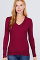 Key Factor V-neck Button Sweater