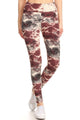 Brave Heart Tie Dye Leggings - Printed Leggings For Sale | Saralegui