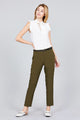 Classic Woven Pants W/belt - Olive