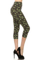 Perfect Flower Capri Leggings - Ladies Leggings For Sale | Saralegui