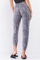 Elasticated Self-tie Drawstring Waistline Track Pants - Grey