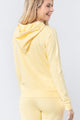 French Terry Pullover Hoodie - Butter Yellow - Hoodies