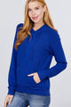 French Terry Pullover Hoodie - Royal - Hoodies