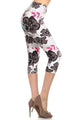 Tender Flower Capri Leggings - Ladies Leggings For Sale | Saralegui