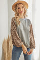 Keeping Up Leopard Long Sleeve Top - Ladies Tops For Sale | Saralegui