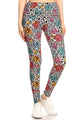 Damask Printed Knit Leggings - Printed Leggings For Sale | Saralegui