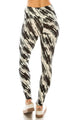 Long Yoga Style Banded Lined Multi Printed Knit Legging - 