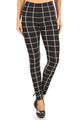 Pristine Plaid High Waist Leggings - Ladies Leggings For Sale | Saralegui