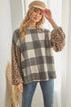 Moving Forward Plaid Long Sleeve Top - Ladies Tops For Sale | Saralegui