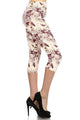 Brave Focus Floral Capri Leggings - Ladies Leggings For Sale | Saralegui