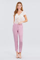 Seam Side Pocket Classic Pants - Soft Pink