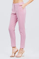 Seam Side Pocket Classic Pants - Soft Pink