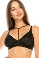 Semi-sheer Bralette - Black - Bra