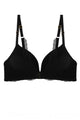 Solid Lace Demi Bra - Black