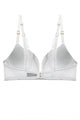 Solid Lace Demi Bra - White