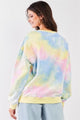 Sweet Tie-dye Oversized Sweatshirt