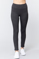 Waist Band Long Ponte Pants - Charcoal Grey