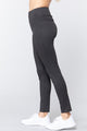 Waist Band Long Ponte Pants - Charcoal Grey