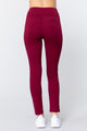 Waist Band Long Ponte Pants - Fire Brick