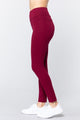 Waist Band Long Ponte Pants - Fire Brick