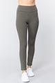 Waist Band Long Ponte Pants - New Olive